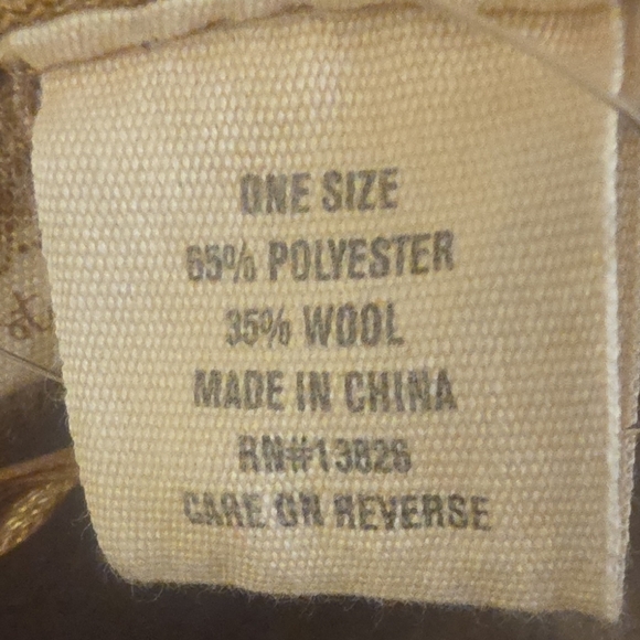 Altar'd State Wool and Polyester Tan Fedora with Gold Chain Accent NWOT - Picture 3 of 12